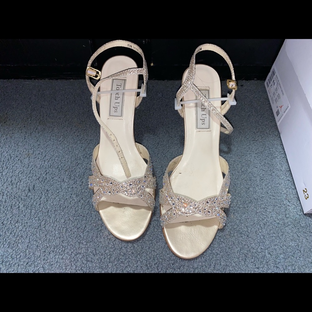 Touch Ups Champagne Heels